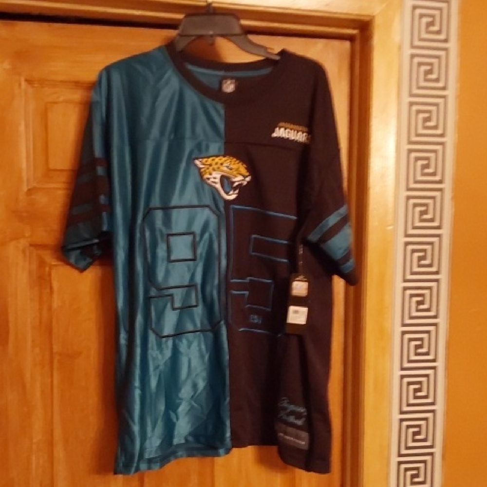 NFL Teal and Black Team Apparel Jersey